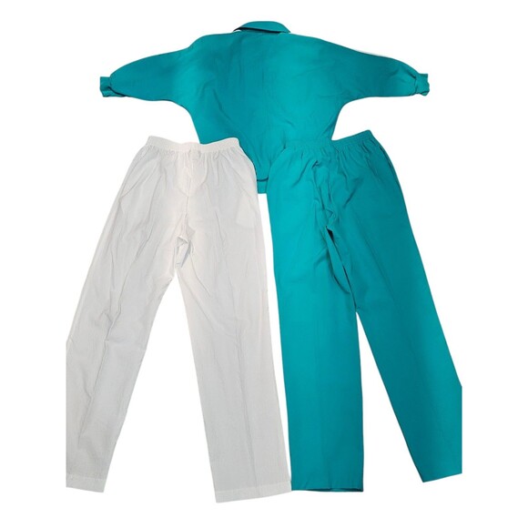 Vintage 80s Womens S Grandmacore Tracksuit 3 Piece Bonnie Blair Top Pants Outfit - Picture 2 of 16